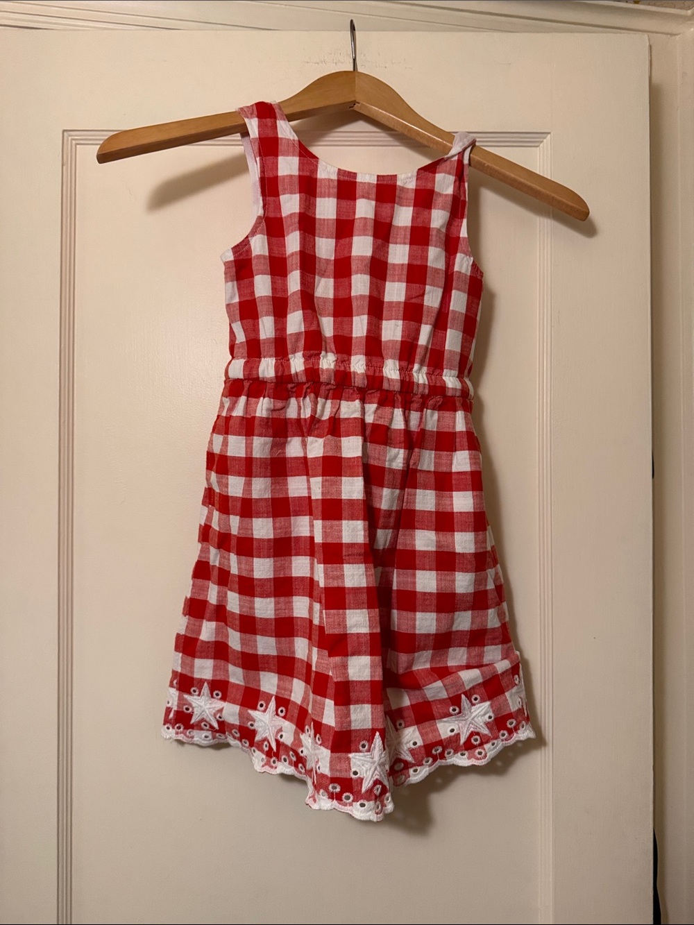 Cat & Jack Red and White Gingham Sundress